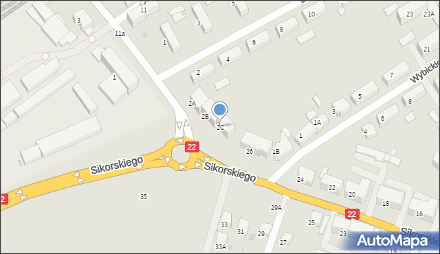 Starogard Gdański, Skarszewska, 2C, mapa Starogard Gdański