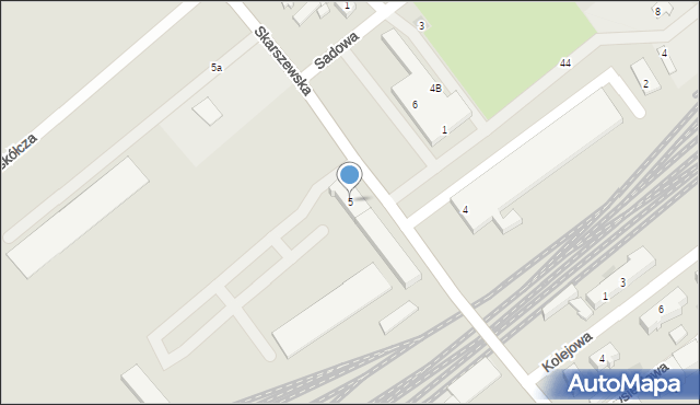 Starogard Gdański, Skarszewska, 5, mapa Starogard Gdański