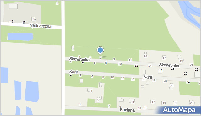 Starowola, Skowronka, 7, mapa Starowola