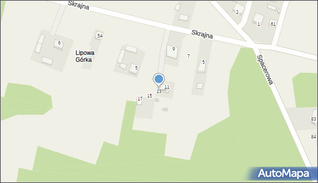 Strawczyn, Skrajna, 13, mapa Strawczyn