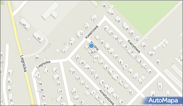 Strzegom, Skalna, 15, mapa Strzegom