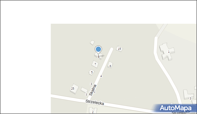 Strzelce Opolskie, Skalna, 9, mapa Strzelce Opolskie