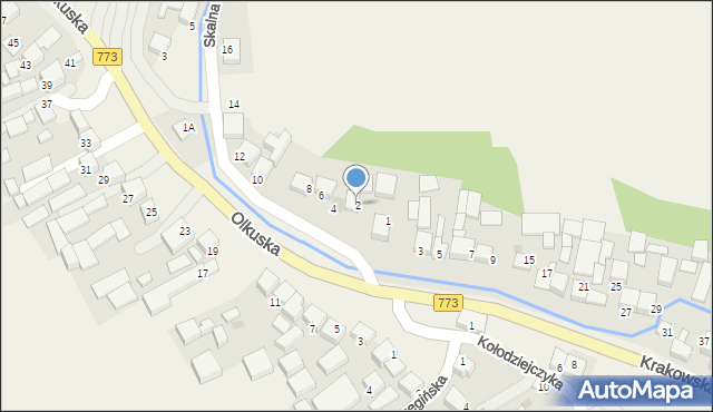 Sułoszowa, Skalna, 2, mapa Sułoszowa