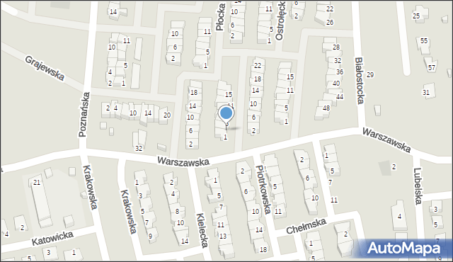 Suwałki, Skierniewicka, 3, mapa Suwałk