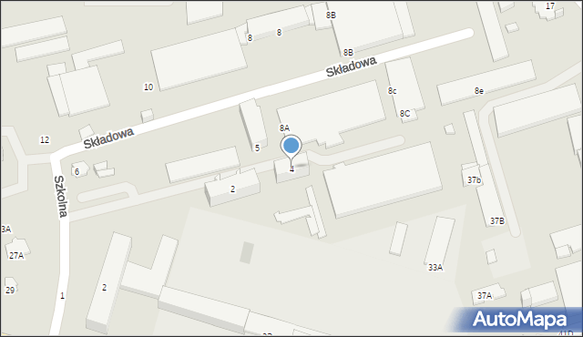 Suwałki, Składowa, 4, mapa Suwałk