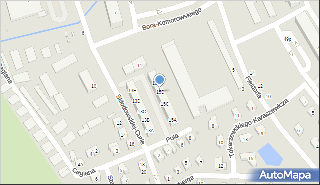 Świdnica, Skłodowskiej-Curie Marii, 15D, mapa Świdnicy