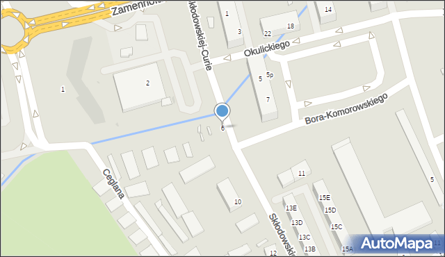 Świdnica, Skłodowskiej-Curie Marii, 6, mapa Świdnicy