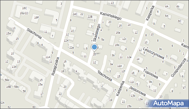 Świdnik, Skalskiego Stanisława, gen., 10, mapa Świdnika