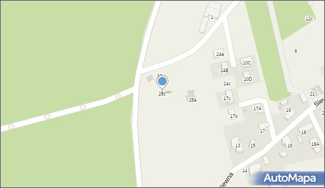 Świerczyniec, Skośna, 28c, mapa Świerczyniec