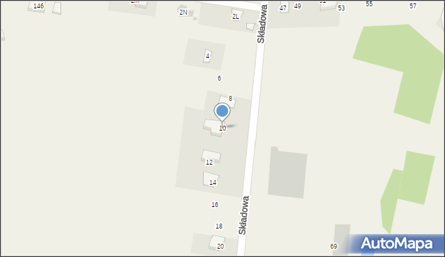 Świerzowa Polska, Składowa, 10, mapa Świerzowa Polska