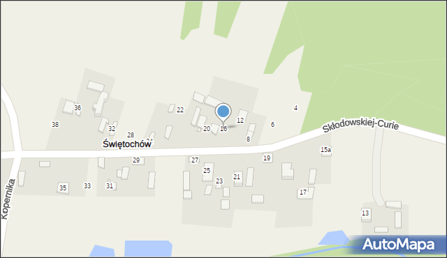 Świętochów, Skłodowskiej-Curie Marii, 16, mapa Świętochów