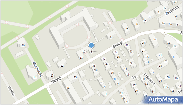 Szczecin, Skargi Piotra, ks., 9, mapa Szczecina