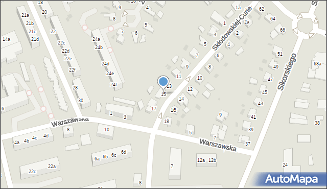 Szczecinek, Skłodowskiej-Curie Marii, 15, mapa Szczecinek