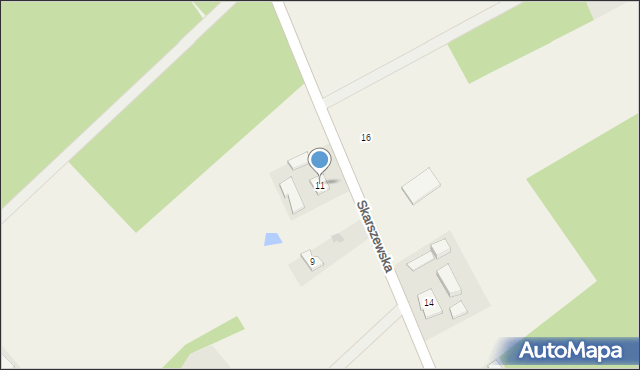 Szczodrowo, Skarszewska, 11, mapa Szczodrowo