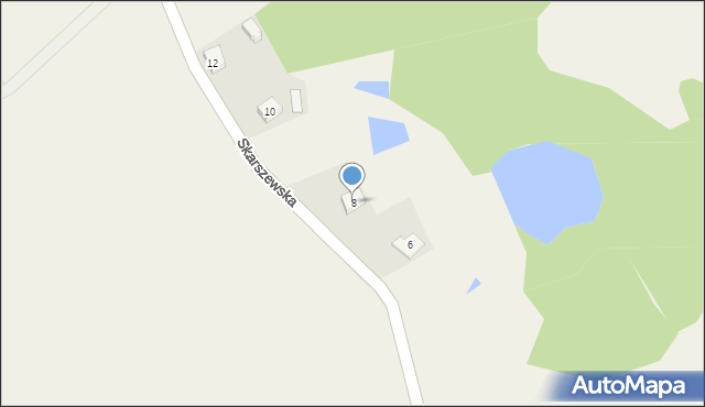 Szczodrowo, Skarszewska, 8, mapa Szczodrowo