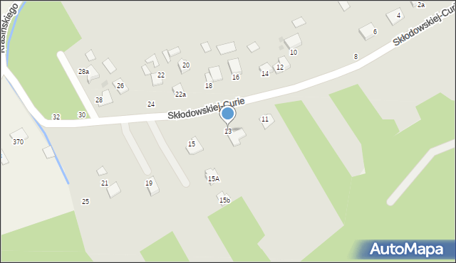 Szczucin, Skłodowskiej-Curie Marii, 13, mapa Szczucin