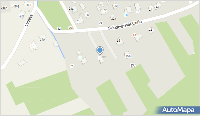 Szczucin, Skłodowskiej-Curie Marii, 19, mapa Szczucin