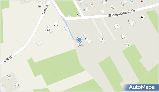 Szczucin, Skłodowskiej-Curie Marii, 25, mapa Szczucin