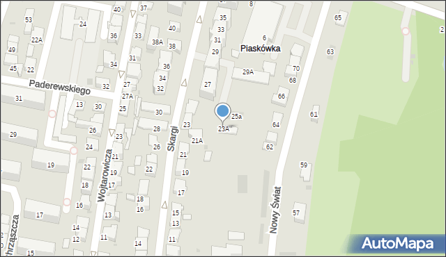 Tarnów, Skargi Piotra, ks., 23A, mapa Tarnów