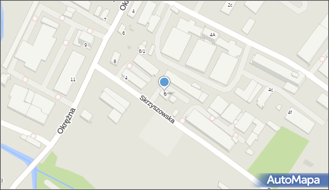 Tarnów, Skrzyszowska, 6, mapa Tarnów