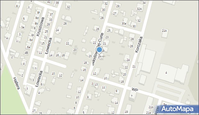 Tarnowskie Góry, Skłodowskiej-Curie Marii, 17, mapa Tarnowskie Góry