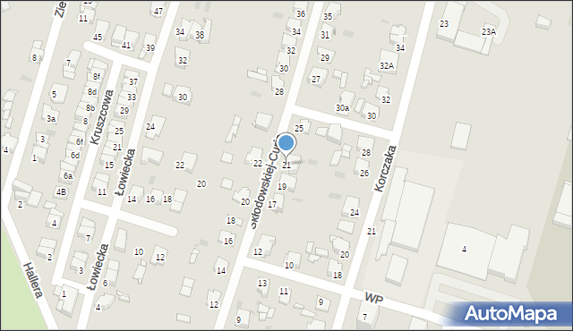 Tarnowskie Góry, Skłodowskiej-Curie Marii, 21, mapa Tarnowskie Góry