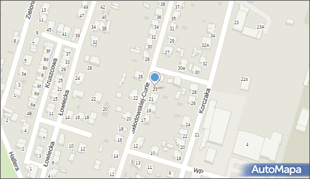 Tarnowskie Góry, Skłodowskiej-Curie Marii, 23, mapa Tarnowskie Góry