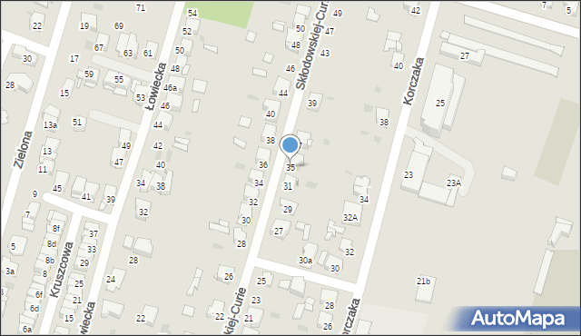 Tarnowskie Góry, Skłodowskiej-Curie Marii, 35, mapa Tarnowskie Góry