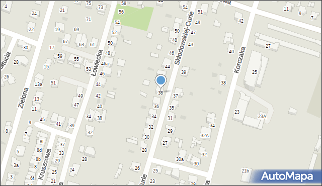 Tarnowskie Góry, Skłodowskiej-Curie Marii, 38, mapa Tarnowskie Góry