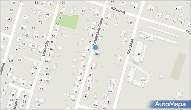 Tarnowskie Góry, Skłodowskiej-Curie Marii, 41, mapa Tarnowskie Góry