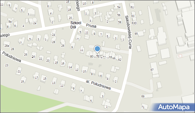 Tomaszów Lubelski, Skłodowskiej-Curie Marii, 76, mapa Tomaszów Lubelski