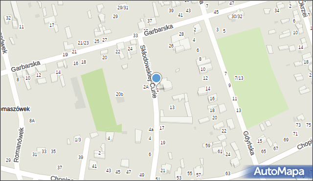 Tomaszów Mazowiecki, Skłodowskiej-Curie Marii, 11, mapa Tomaszów Mazowiecki