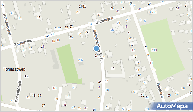 Tomaszów Mazowiecki, Skłodowskiej-Curie Marii, 2A, mapa Tomaszów Mazowiecki