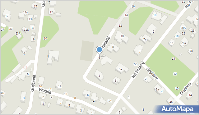 Toruń, Skierki, 6, mapa Torunia