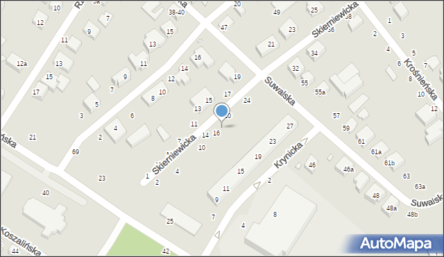 Toruń, Skierniewicka, 18, mapa Torunia