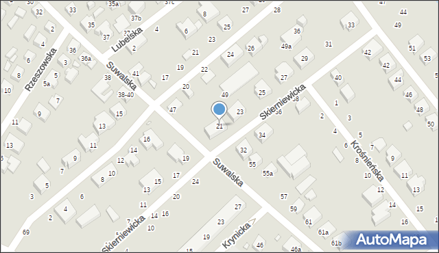 Toruń, Skierniewicka, 21, mapa Torunia