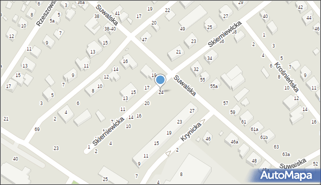 Toruń, Skierniewicka, 24, mapa Torunia