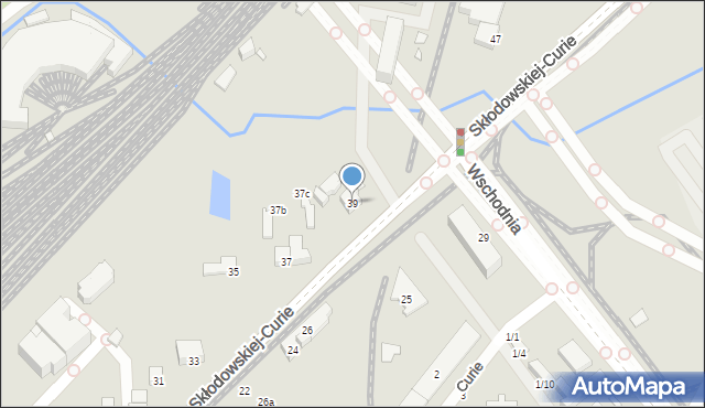Toruń, Skłodowskiej-Curie Marii, 39, mapa Torunia