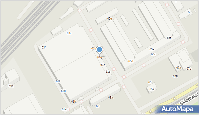 Toruń, Skłodowskiej-Curie Marii, 61g, mapa Torunia