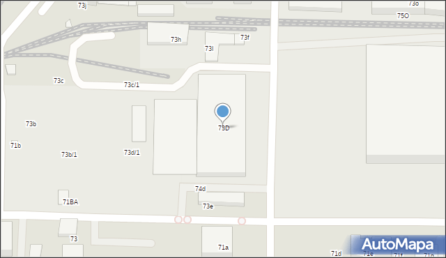 Toruń, Skłodowskiej-Curie Marii, 73D, mapa Torunia