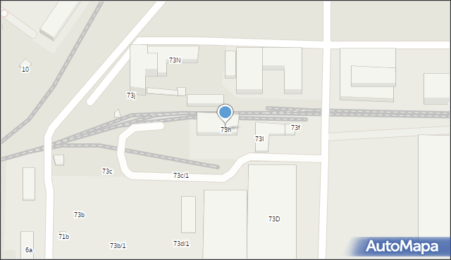Toruń, Skłodowskiej-Curie Marii, 73h, mapa Torunia