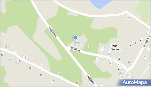 Trzebinia, Skalna, 1, mapa Trzebinia