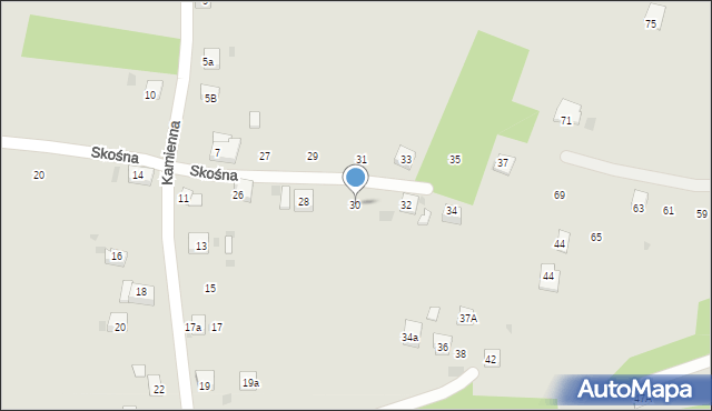 Trzebinia, Skośna, 30, mapa Trzebinia