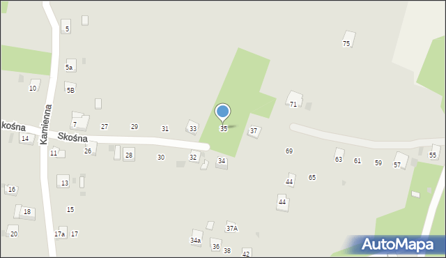 Trzebinia, Skośna, 35, mapa Trzebinia