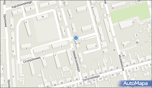 Turek, Składkowskiego Felicjana Sławoja, 4, mapa Turka