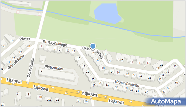Turek, Składkowskiej Tomiły, 2, mapa Turka