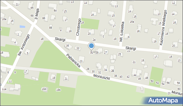 Tuszyn, Skargi Piotra, ks., 31, mapa Tuszyn