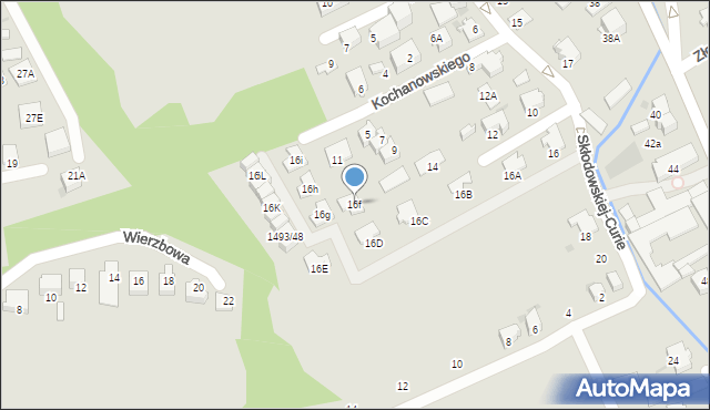 Ustroń, Skłodowskiej-Curie Marii, 16f, mapa Ustroń