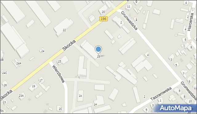 Wągrowiec, Skocka, 13A, mapa Wągrowiec