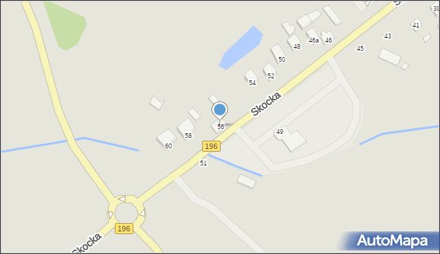 Wągrowiec, Skocka, 56, mapa Wągrowiec